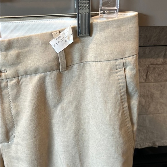 Banana Republic women's Light Tan linen blend straight leg pants size 10 - Picture 5 of 15